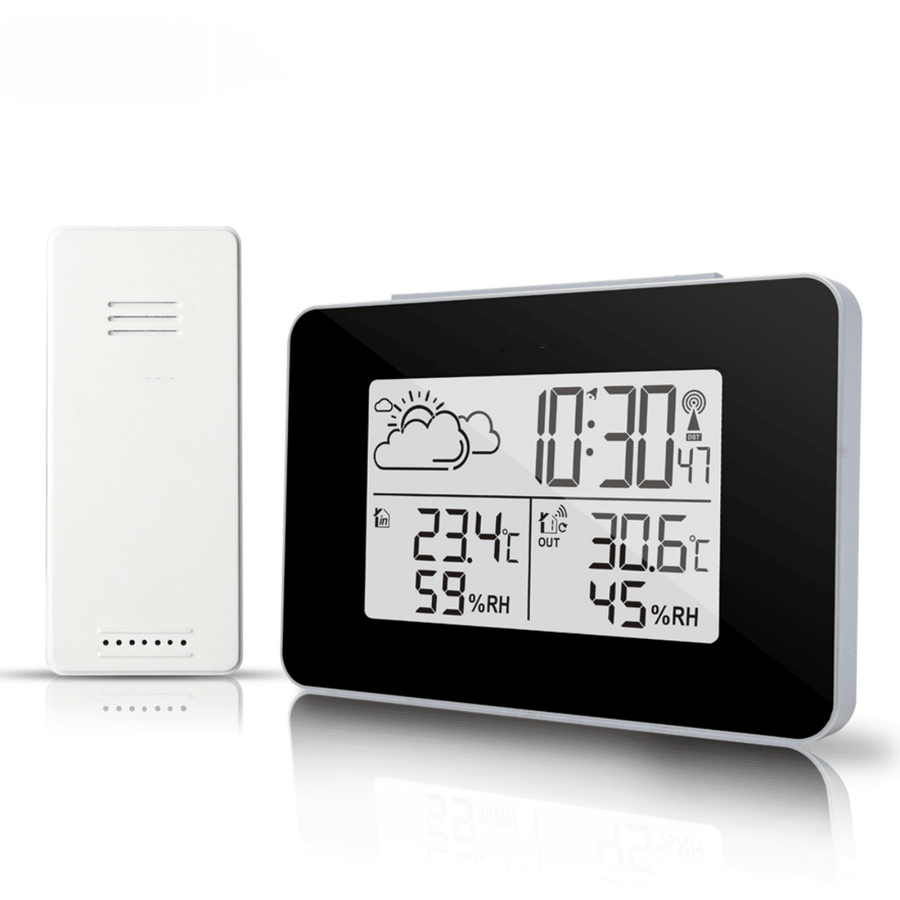 Fanju FJ3364 Digital Alarm Clock Weather Station Wireless Sensor Hygrometer Alarm Clock - MRSLM