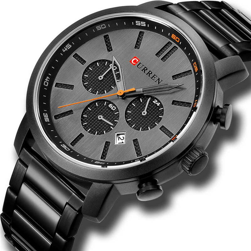 CURREN 8315 Chronograph Waterproof Quartz Watch Business Style Men Wrist Watch - MRSLM