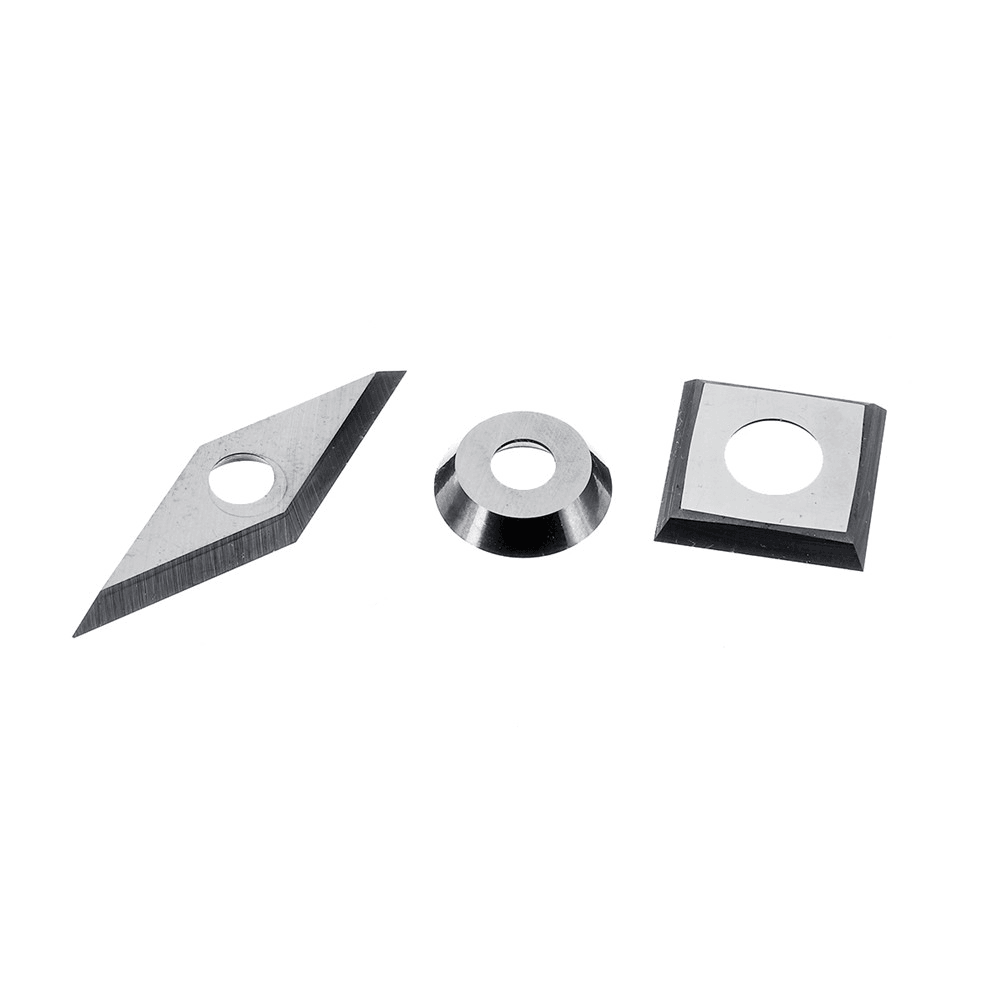 3PCS Tungsten Carbide Insert Cutter Set for Wood Turning Working Lathe Tool DIY - MRSLM