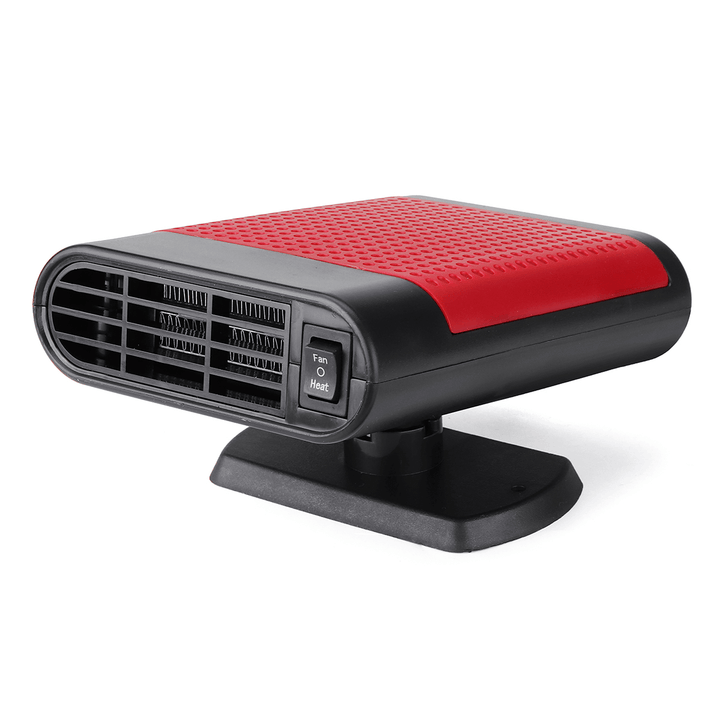 2 in 1 Portable Car Heater Cooler Fan 12V/24V Air Warmer Windscreen Demister Defroster - MRSLM