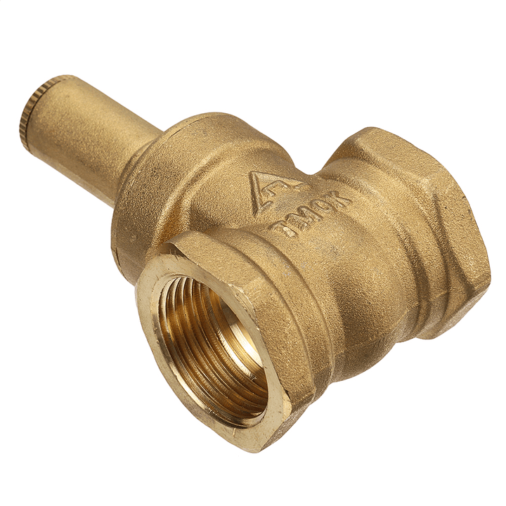 TMOK 1/2" 3/4" 1" Brass Gate Valve Female Anti-Theft Key Lock Water Oil Gas Security Gate Valve - MRSLM