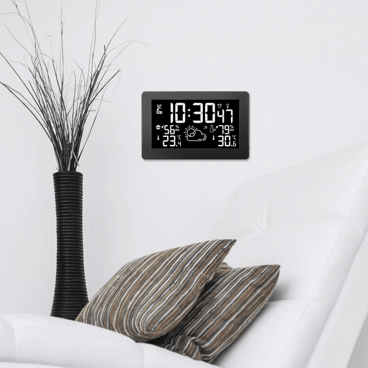 Protmex PT3378A Weather Station Indoor and Outdoor Wireless Digital Weather Thermometer Barometer Alarm Clock - MRSLM