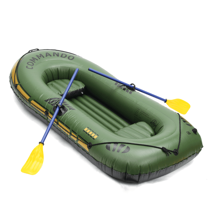 2 3 Persons PVC Inflatable Boat Rubber Dinghy for Kayaking Canoeing Rafting Fishing - MRSLM