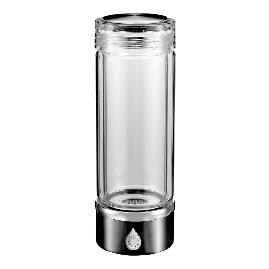 Ipree® 420Ml Water Bottle Health Glass 1500PPB SPE Membrane Quantum Hydrogen-Rich USB Water Cup - MRSLM