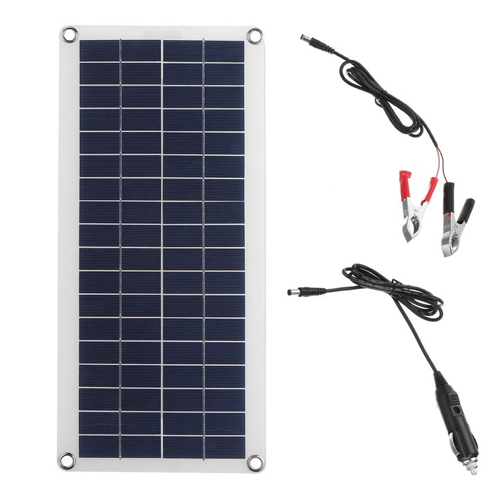 50W 18V Solar Panel Charger USB DC Dual Output Polycrystal Solar Power Panel - MRSLM