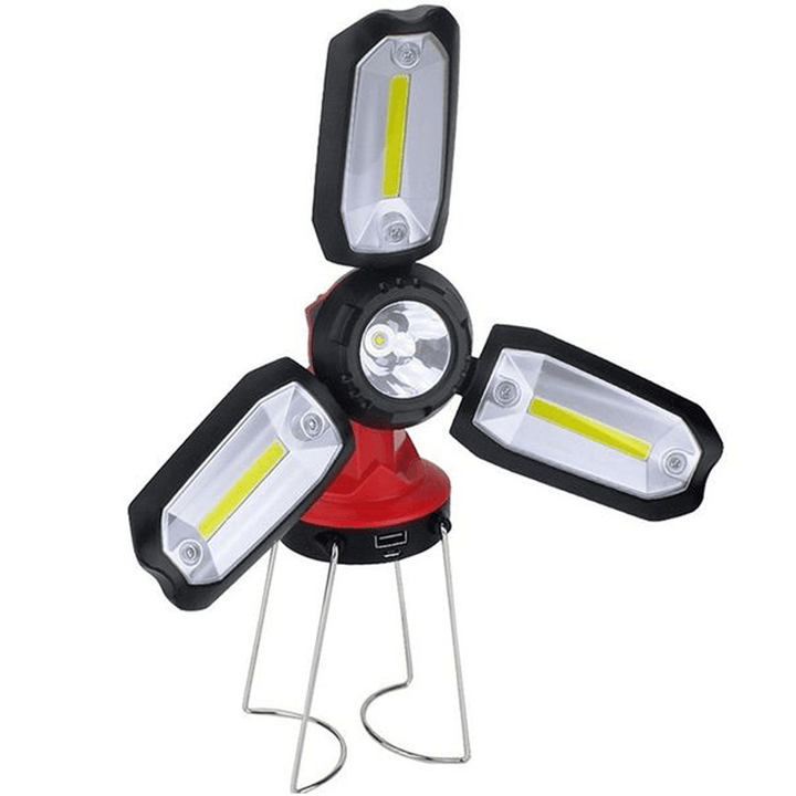 1200Mah Camping Light USB Charging Multi-Angle Adjustable 6 Modes LED Flashlight Emergency Lantern - MRSLM