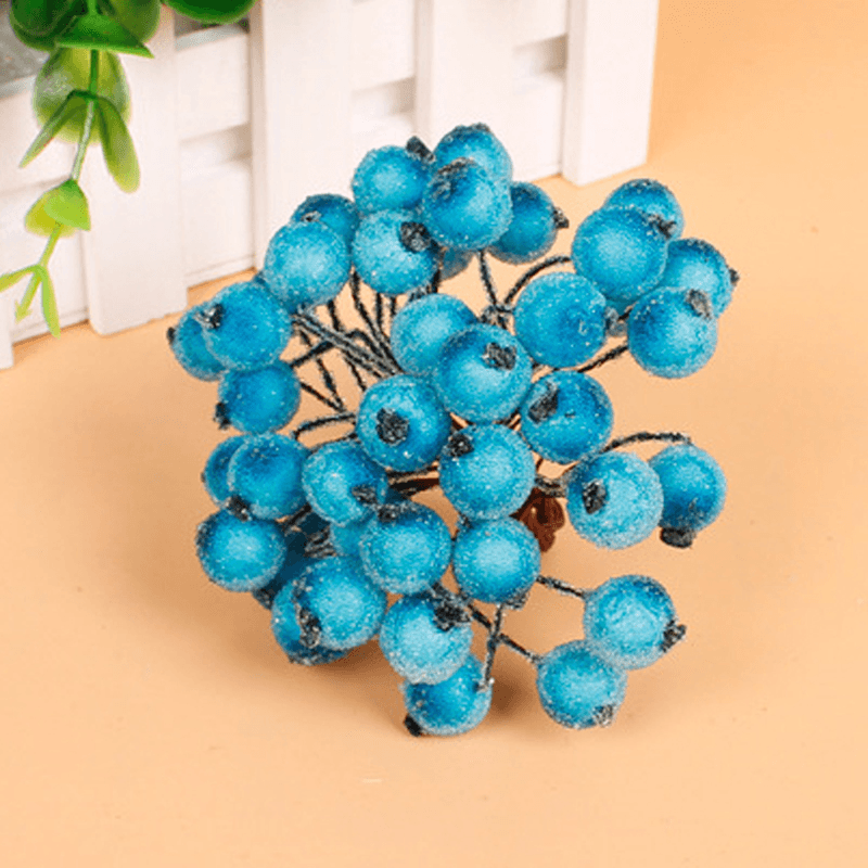 20Pcs Artificial Simulation Foam Berry Pomegranate Fruit Bouquet Garlan Wedding Party Decoration - MRSLM