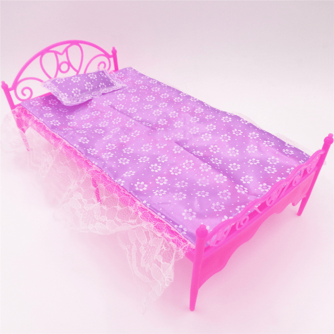 Toy Play House Lace Bed with Pillows Real Lace Bed - MRSLM