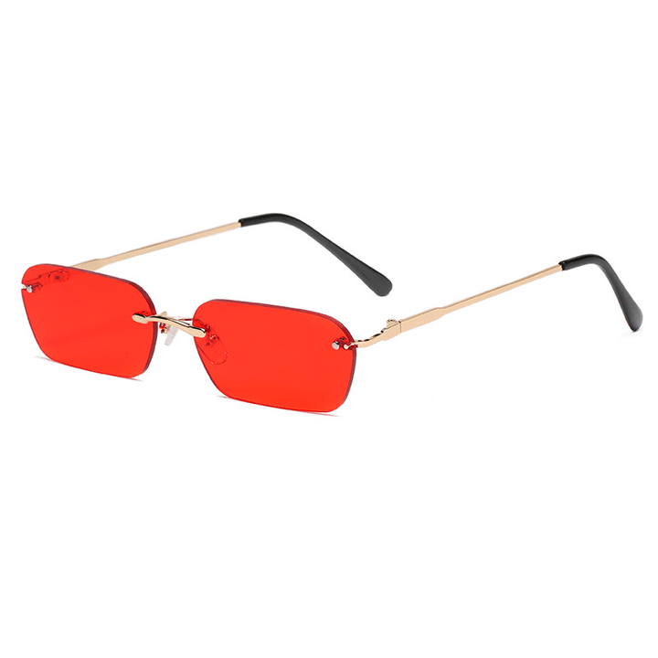 Personality Square Rimless Sunglasses Men'S and Women'S Tide Ocean Lens Glasses - MRSLM