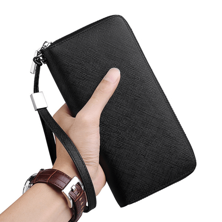 Ekphero RFID Blocking Secure Card Wallet Clutch Zip Card Holder Organizer Holds 35 Cards - MRSLM