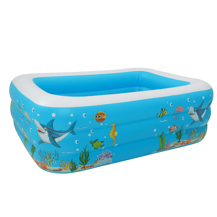 120-150CM Family Inflatable Swimming Pool 3-Ring Thicken Summer Backyard Inflate Bathtub for Kids Adults Babies - MRSLM