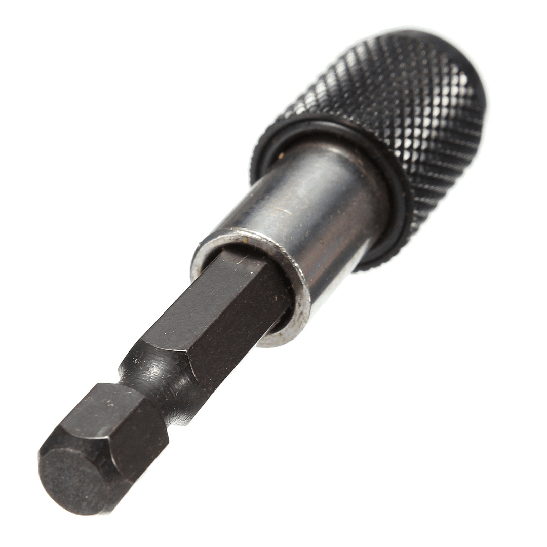 1PC Black 1/4" Hex Shank 60Mm Quick Release Magnetic Screwdriver Bit Holder - MRSLM