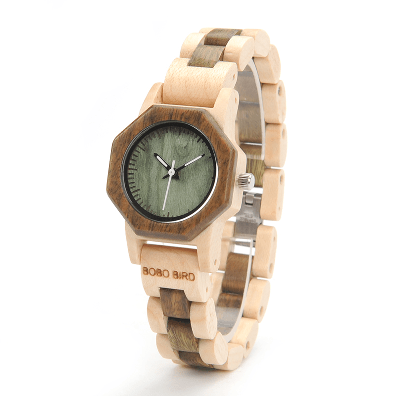 BOBO BIRD M25 Lightweight Fashionable Wooden Wrist Watch Small Dial Quartz Watch - MRSLM