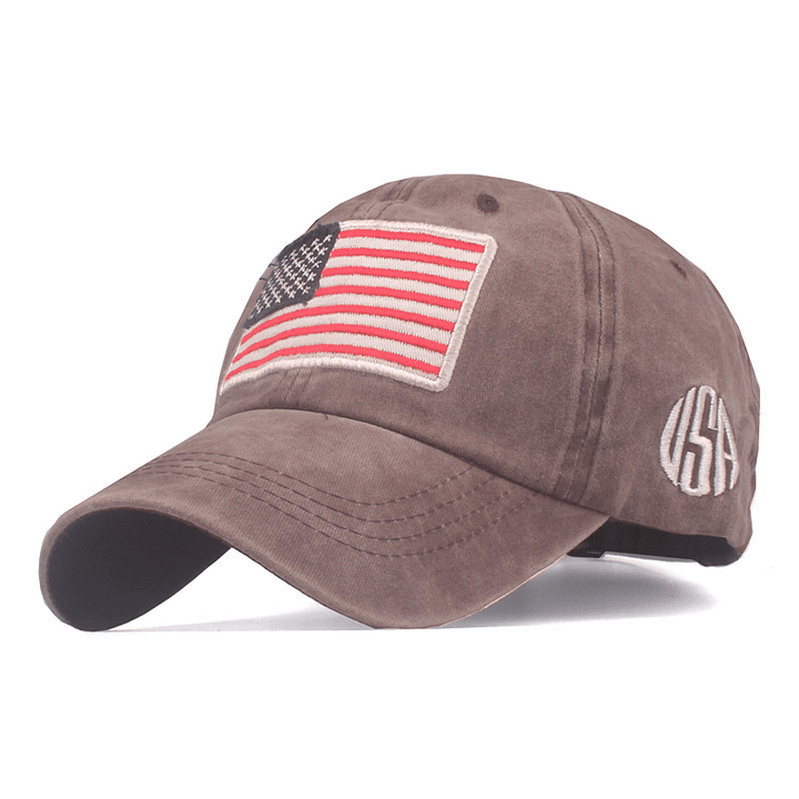 American Flag Embroidery Baseball Cap - MRSLM