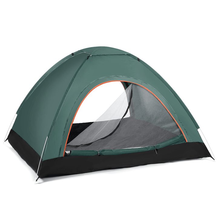 3-4 Person Automatic Camping Tent Double Door Tent Anti-Uv Sun Shade Canopy Outdoor Beach Hiking Fishing Tent 79 X 79 X 49 Inches - MRSLM