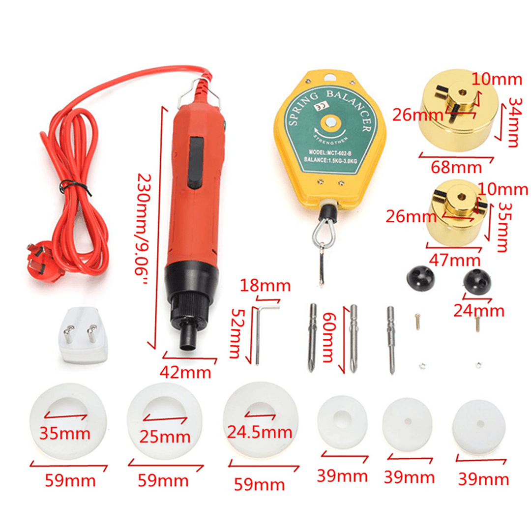 220V Handheld Electric Drill Bottle Capping Machine Cap Sealer Seal Ring Machine - MRSLM