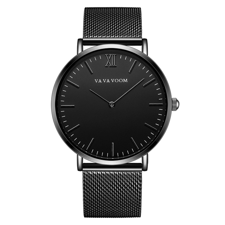 VA VA VOOM VA-212 Full Steel Casual Style Quartz Watch Ultra Thin Men Wrist Watch - MRSLM