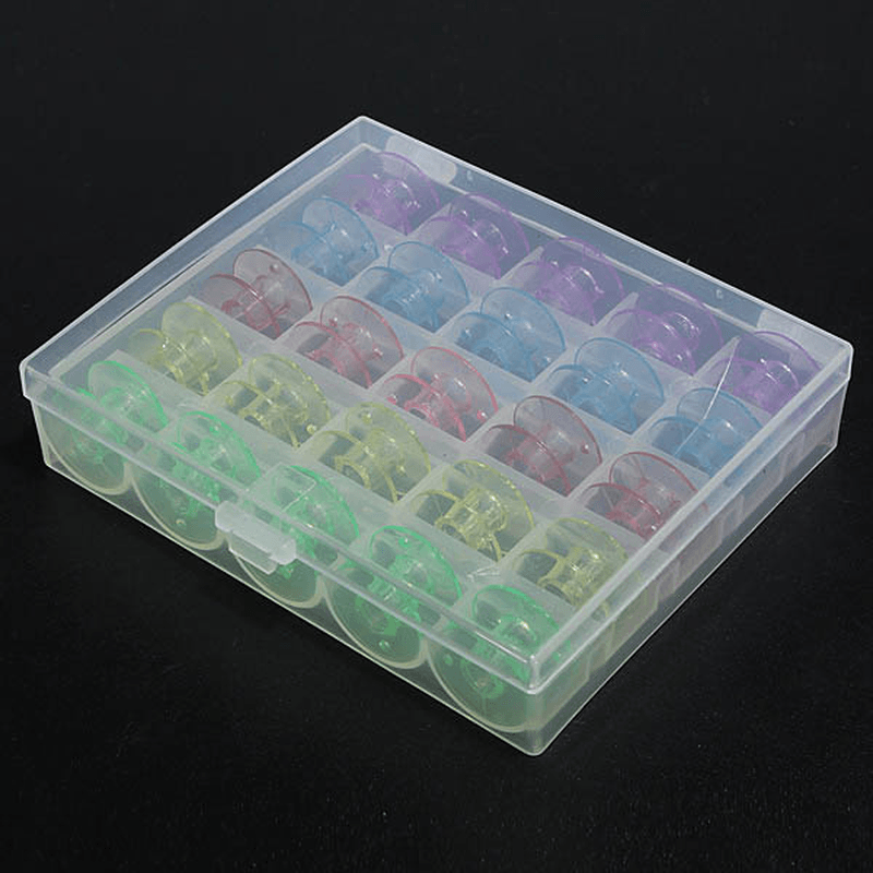 25 Pcs Plastic Sewing Machine Bobbins Spools Brother Babylock Singer - MRSLM