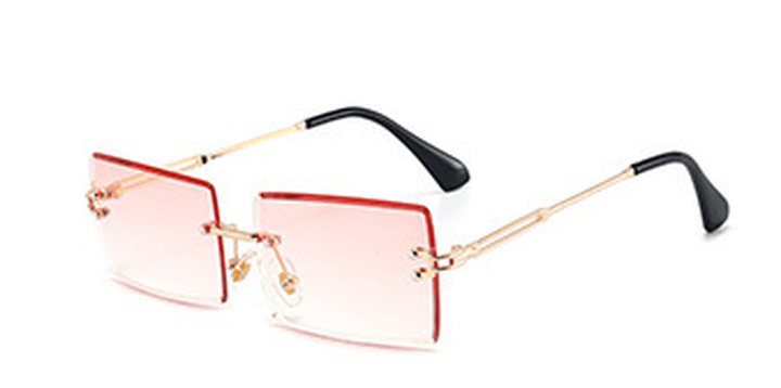 Trendy Frameless Female Fashion Street Shooting with Anti-Uv Sunglasses - MRSLM