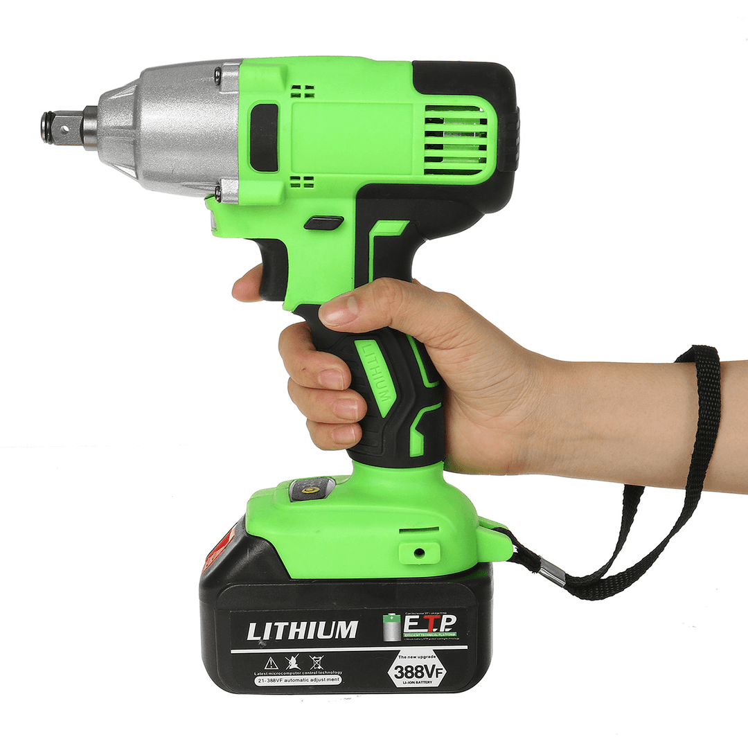 388VF Brushless Electric Torque Wrench Cordless Power Wrench Drill for 18V Makita Battery - MRSLM