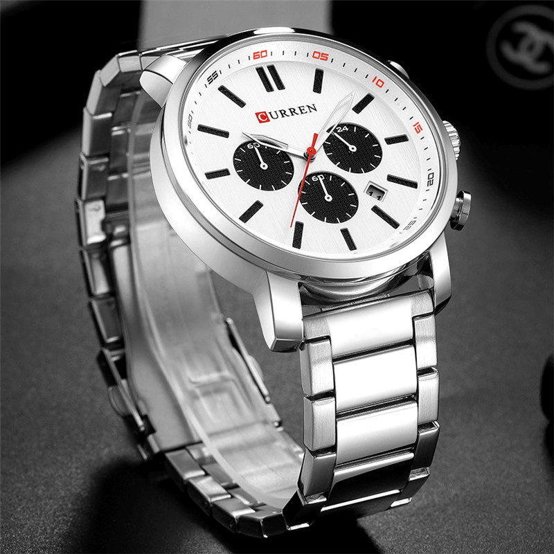 CURREN 8315 Chronograph Waterproof Quartz Watch Business Style Men Wrist Watch - MRSLM