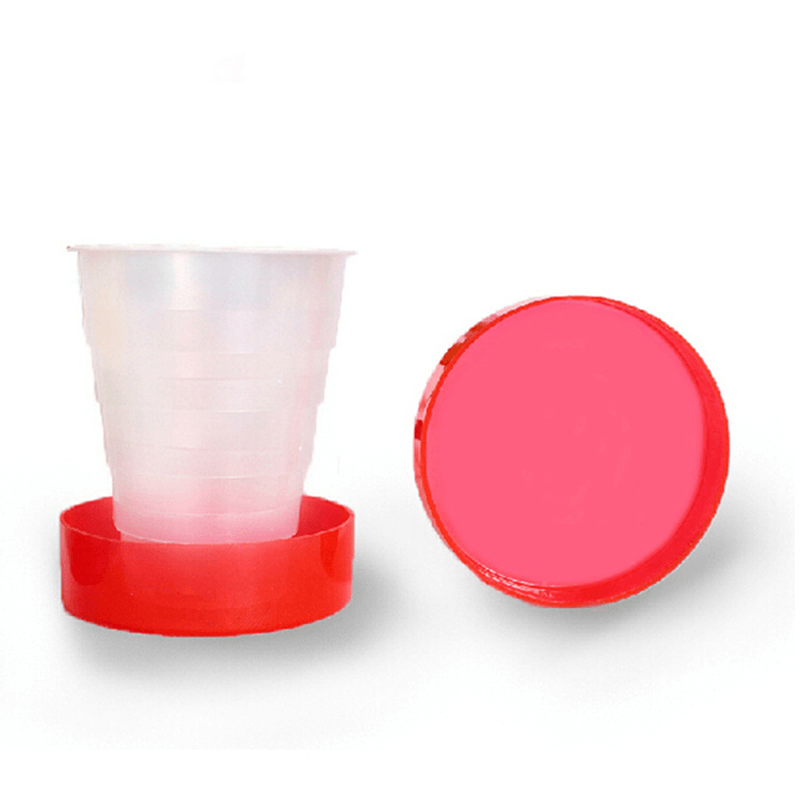 Plastic Outdoor Folding Water Cup Camping Hiking Folding Drinking Cup - MRSLM