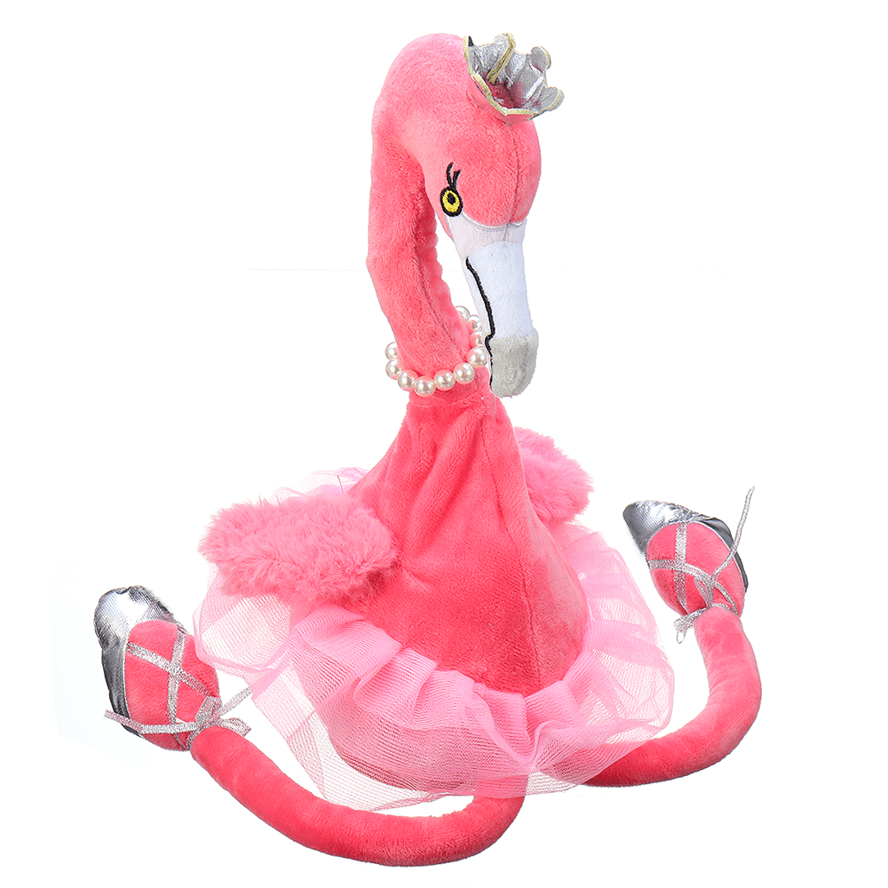 Flamingo Singing Dancing Pet Bird 50Cm 20Inches Christmas Gift Stuffed Plush Toy Cute Doll - MRSLM