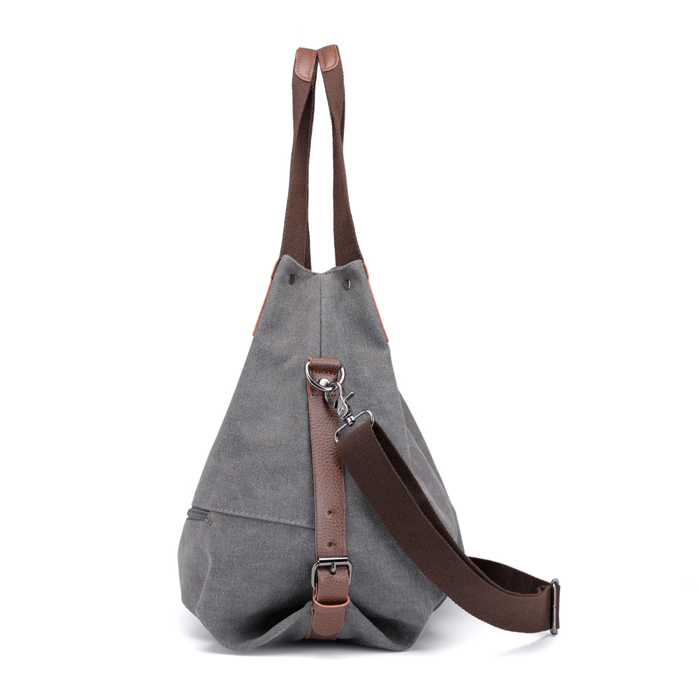 KVKY Canvas Tote Handbag Minimalist Fashion Summer Shopping Bag Shoulder Crossbody Bag - MRSLM