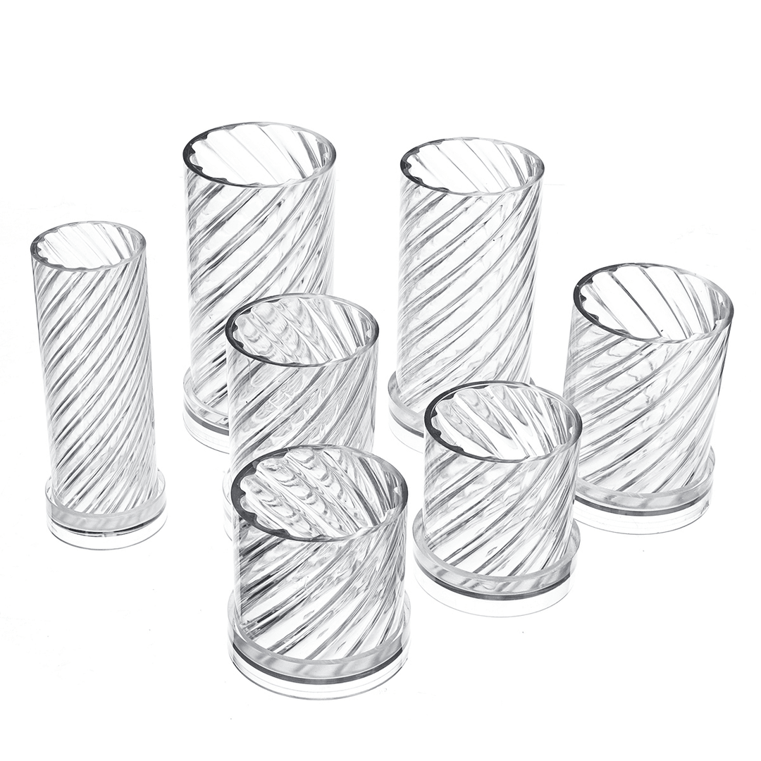 DIY Candle Molds Spiral Stripes Cylinder Handmade Soap Mould Craft Making Tool - MRSLM