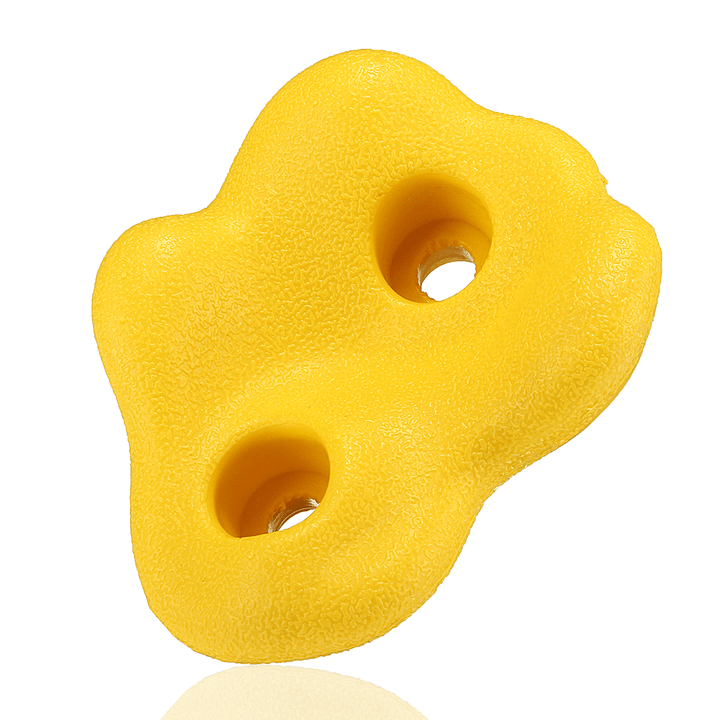 Yellow Climbing Rock Wall Textured Bolt Grab Holds Grip Stones Indoor Outdoor Kid Decorations - MRSLM