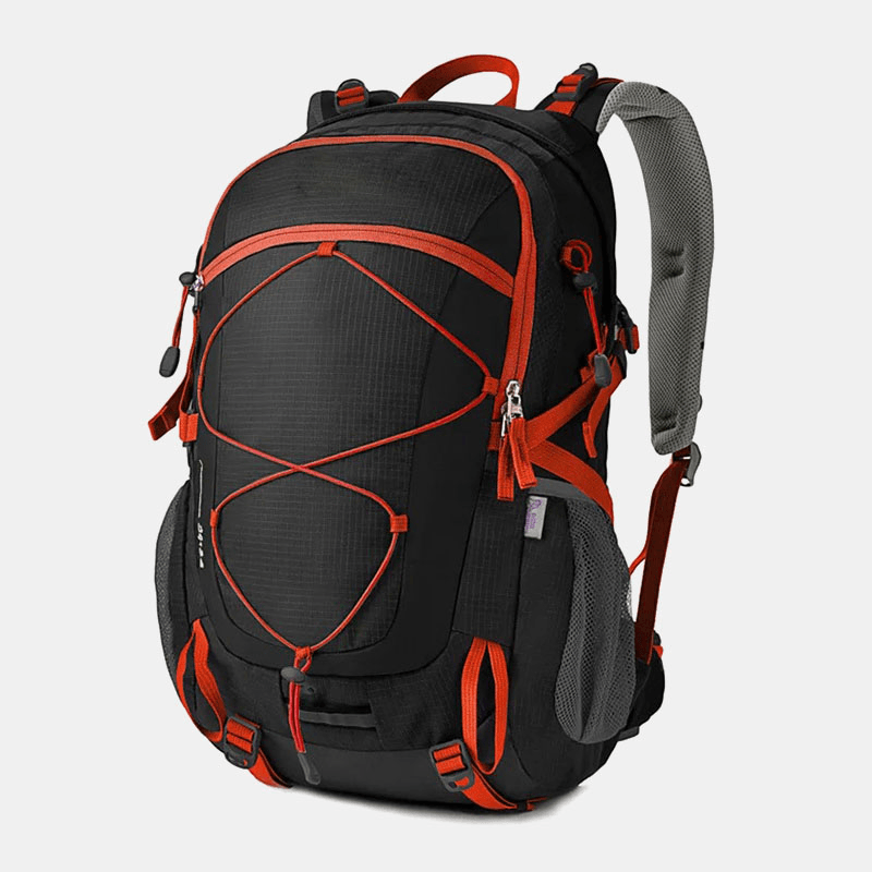 Men 40L Breathable Multi-Pocket Water Bag Warehouse Design Backpack Outdoor Travel Hiking Camping Bag with Rain Cover - MRSLM