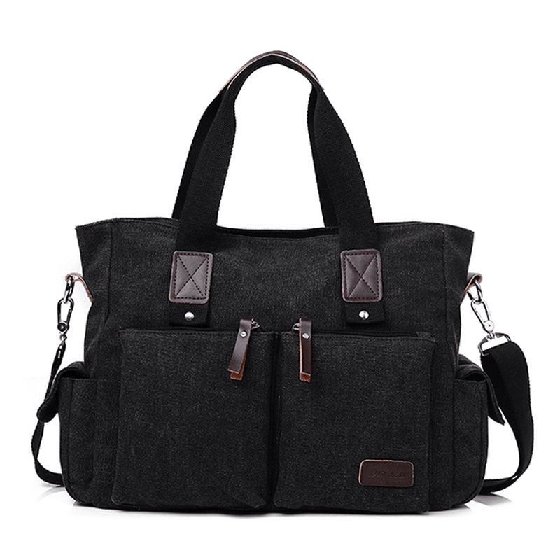 Large Capacity Men Women Canvas Multifunctional Crossbody Bag Canvas Outdoor Handbag - MRSLM