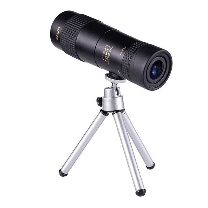 Ipree®10-30X40 Zoom Monocular HD Optic BAK4 Day Night Vision Telescope+Phone Holder+Tripod - MRSLM