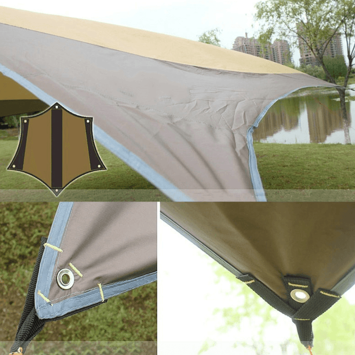 FLYTOP 5-8 People anti UV Sun Shelter Set Beach Tent Waterproof Umbrella Awnings Tent Outdoor Camping Fishing Hiking - MRSLM