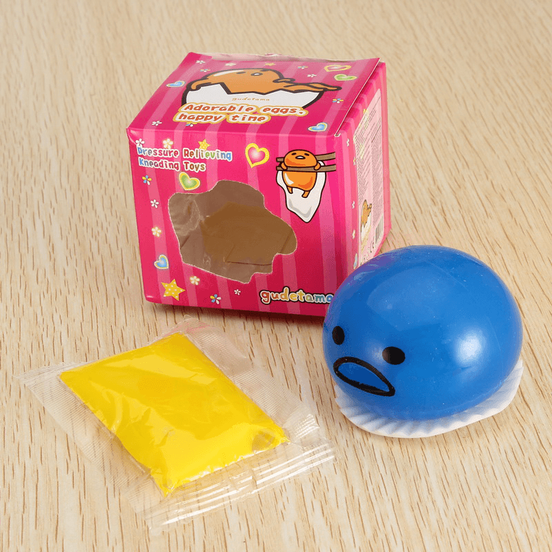 Squishy Vomitive Slime Egg with Yellow Yolk Stress Reliever Fun Gift - MRSLM