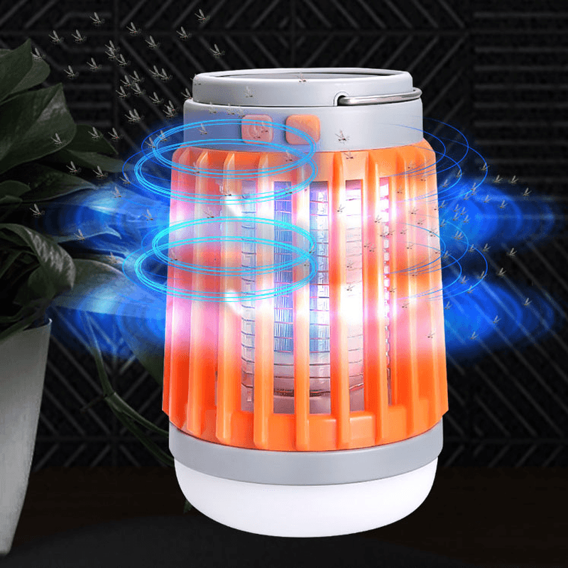 Ipree® 3.7V LED USB Solar Mosquito Killer Lamp Bulb Dispeller Repeller Electric Bug Insect Repellent Zapper Pest Trap Light Outdoor Camping - MRSLM