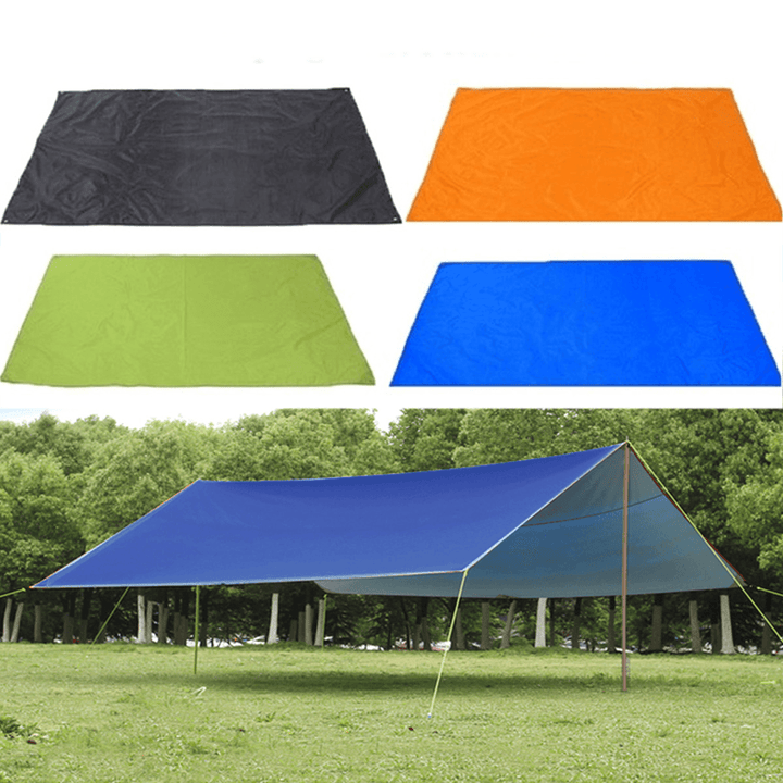 210X300Cm Outdoor Camping Tent Sunshade Rain Sun UV Beach Canopy Awning Shelter Beach Picnic Mat Ground Pad - MRSLM