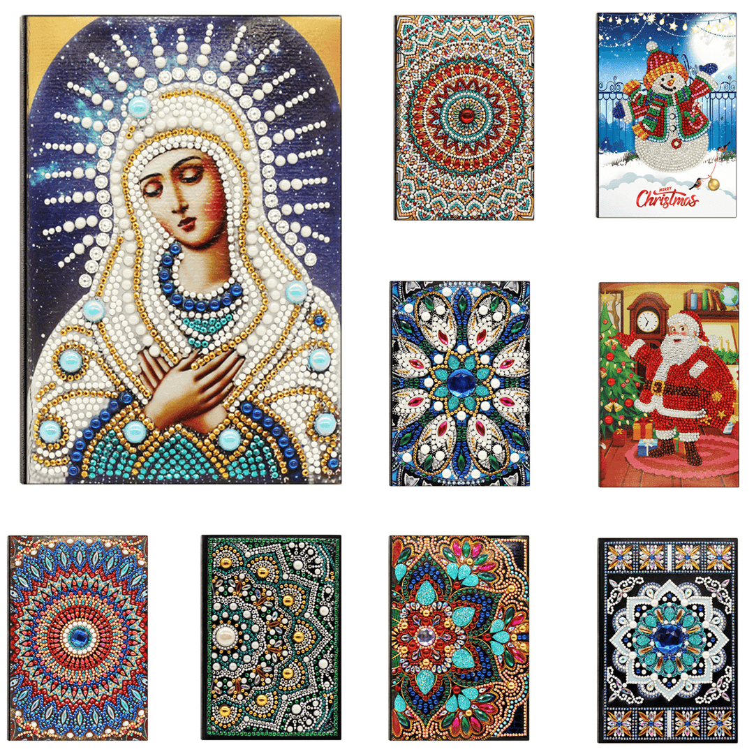 DIY Diamond Painting Special Shape Diary Book Diamond Decorations A5 Notebook Embroidery Kits - MRSLM