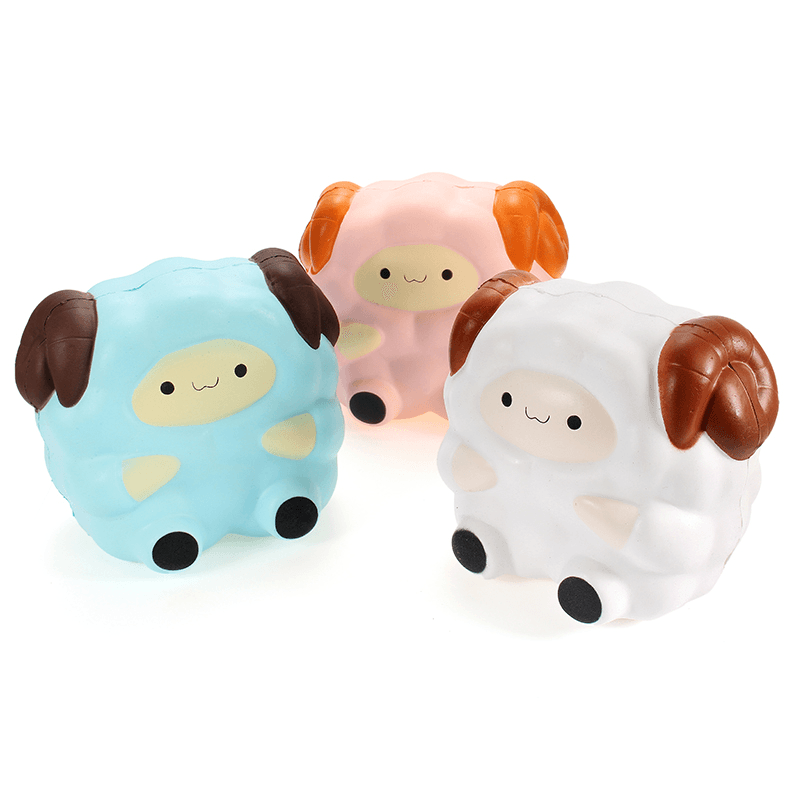 Squishy Jumbo Sheep 13Cm Slow Rising with Packaging Collection Gift Decor Soft Squeeze Toy - MRSLM