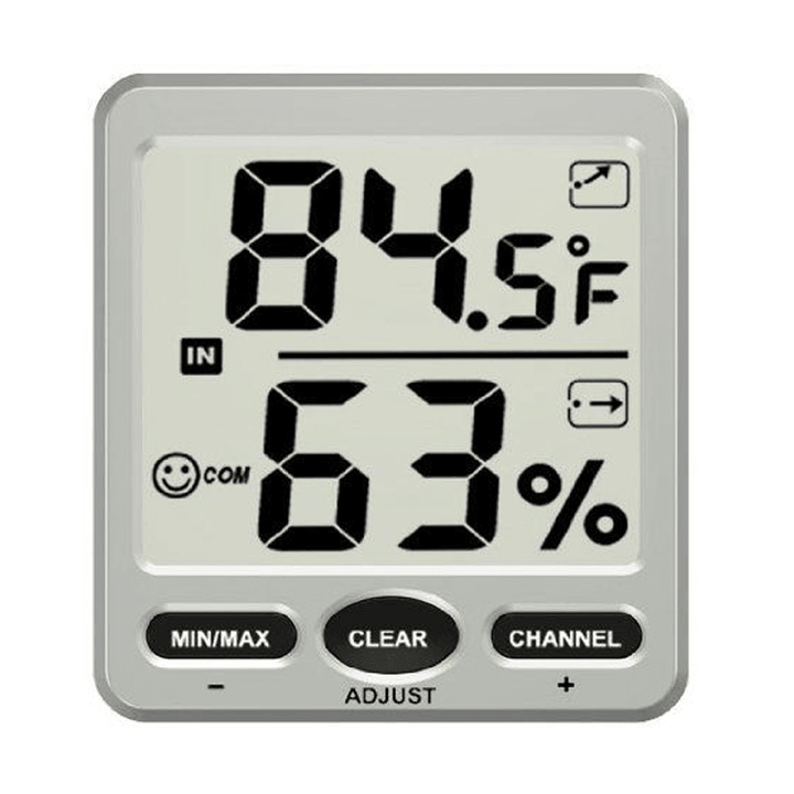 TS-WS-07-C1 8 Channel Wireless Weather Station Indoor Outdoor Thermometer Hygrometer Console - MRSLM