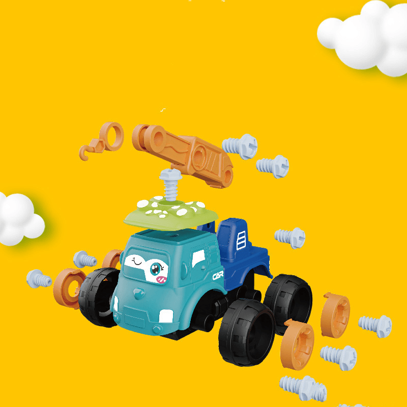 Children'S Toy Plastic Detachable Construction Truck Boy Mixing Earth Truck Puzzle Detachable - MRSLM