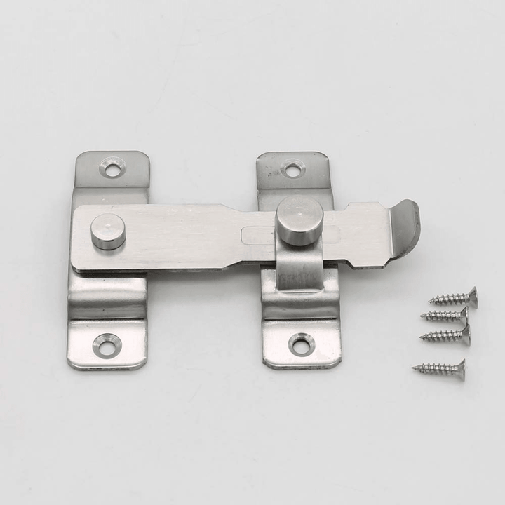 Door Thickened Stainless Steel Slide Gate Latch Door Bolt Safety Lock Buckle - MRSLM