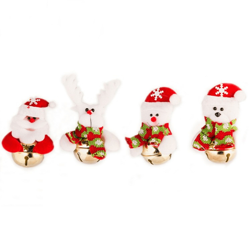 Christmas Santa Claus Snowman Bells Xmas Tree Hanging Decoration Pendant Decor - MRSLM