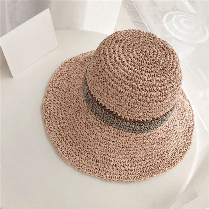 Women Outdoor Foldable Adjustable Straw Hat - MRSLM