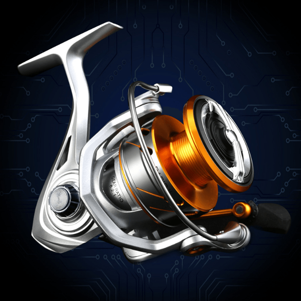 Seaknight Fishing Reel RAPID II 2000-6000 6.2:1/4.7:1 10+1Ball Bearings 10KG 33Lbs Max Power Anti-Corrosion Fishing Reel Saltwater Fishing Tackle - MRSLM