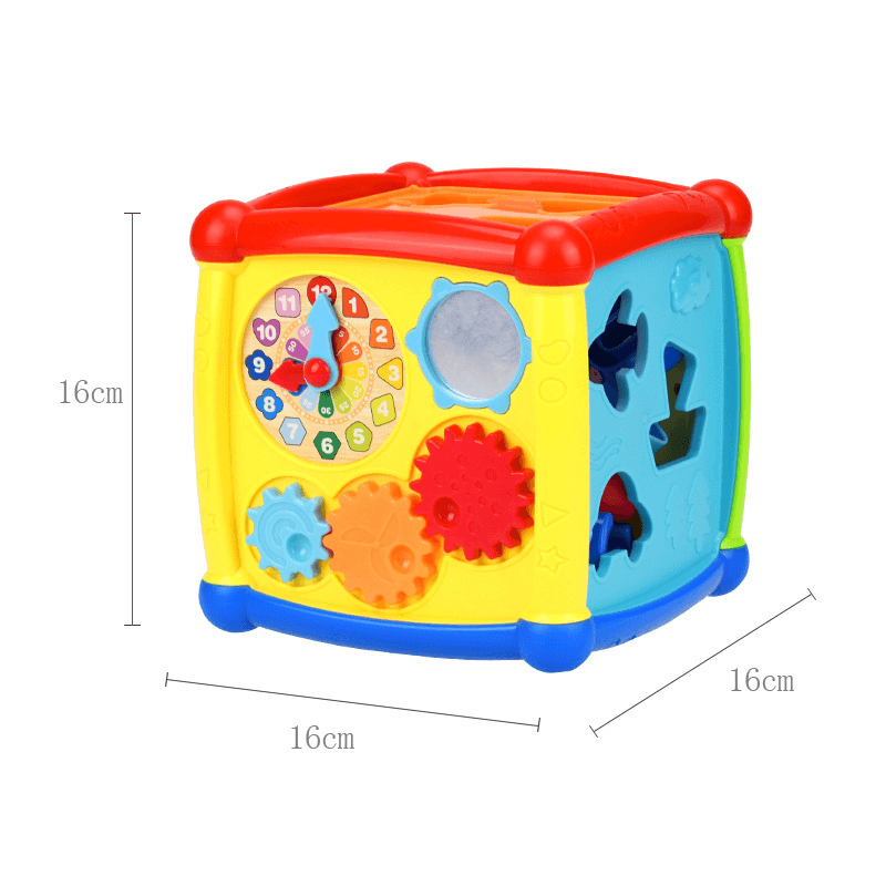 Baby Six-Sided Box Power Box Early Learning Cognitive Building Block Toys - MRSLM