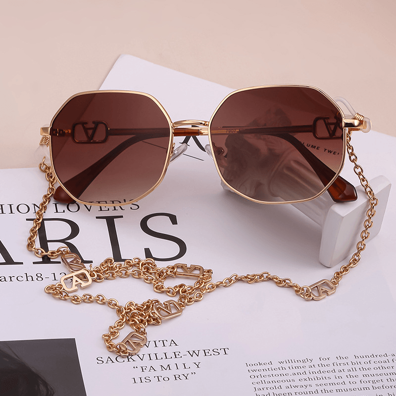 Anti Drop Chain Lanyard with the Same Irregular Sunglasses Women'S Trend - MRSLM