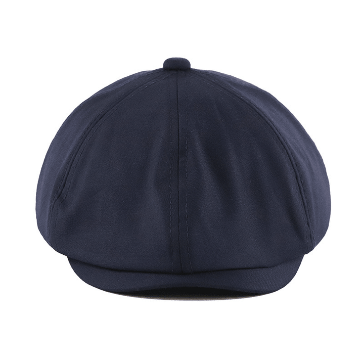 Men'S and Women'S Solid Color Retro Beret - MRSLM