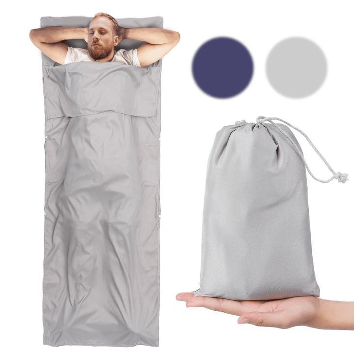 Portable Sleeping Bag Cover Ultralight Sleep Sheet Outdoor Camping Hiking Travel Bag - MRSLM