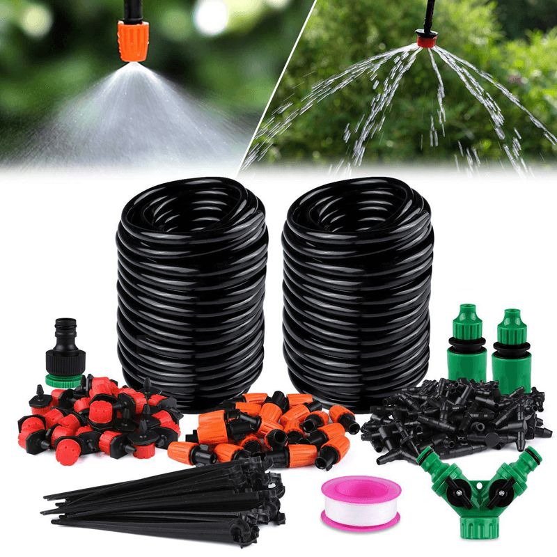 149Pcs DIY Micro Drip Irrigation System Garden Automatic Watering Kits with Adjustable Nozzles Courtyard Cooling Systerm - MRSLM